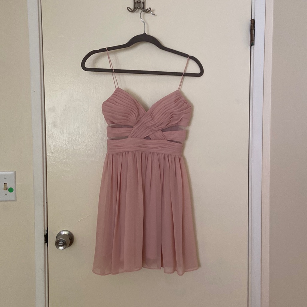 Hailey Logan By Adrianna Papell Juniors Short Mesh Inset Dress